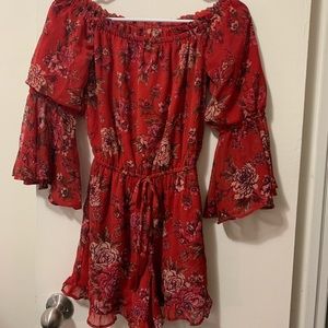 AMERICAN EAGLE Floral Romper
